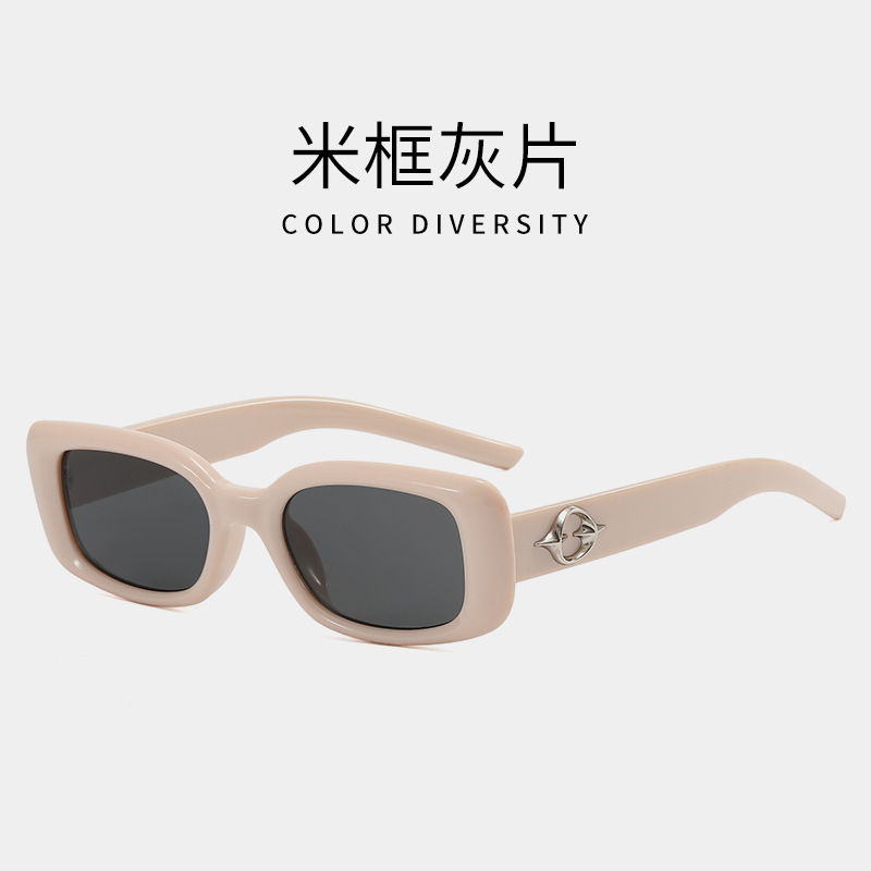 2023 New Gm Sunglasses Internet Hot Star with the Same Type Personal Korean Style Driving Big Rim round Face Black Sunglasses Trendy Men and Women