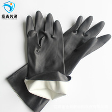 黑色氯丁胶手套32cm   加厚氯丁手套  厚度20mil