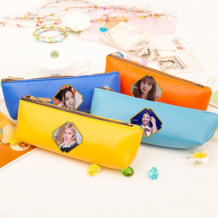 blackpink粉墨lisa jennie jisoo 朴彩英周边pu 笔袋-阿里巴巴