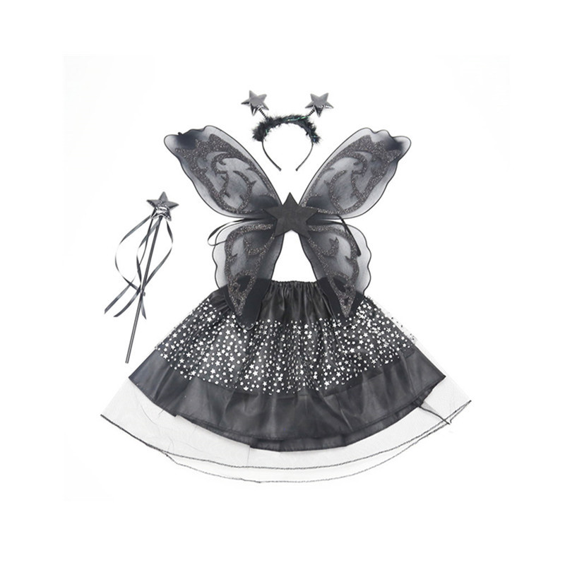 Zilin Cross-Border New Wansheng Party Children's Wings 4-Piece Butterfly Wings Angel Wings Women's Skirt Suit