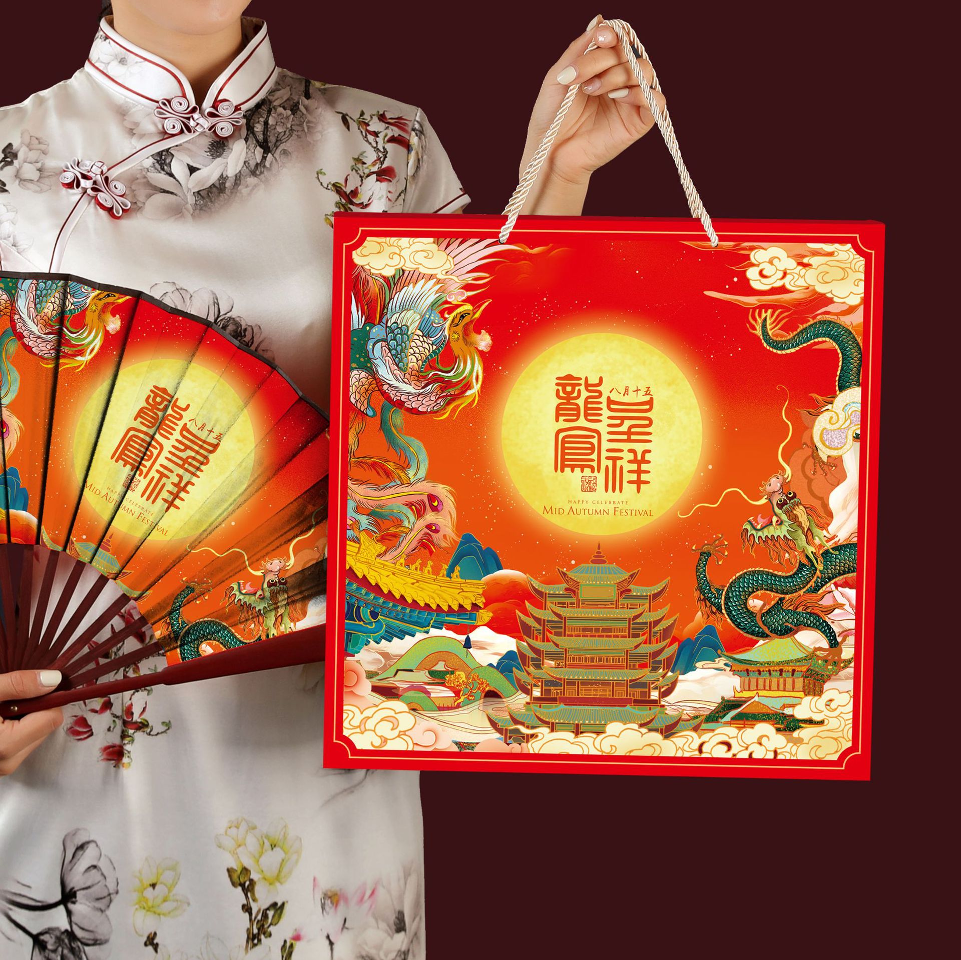 创意中秋月饼礼盒68粒开窗月饼包装盒工厂酒店制定logo月饼盒现货