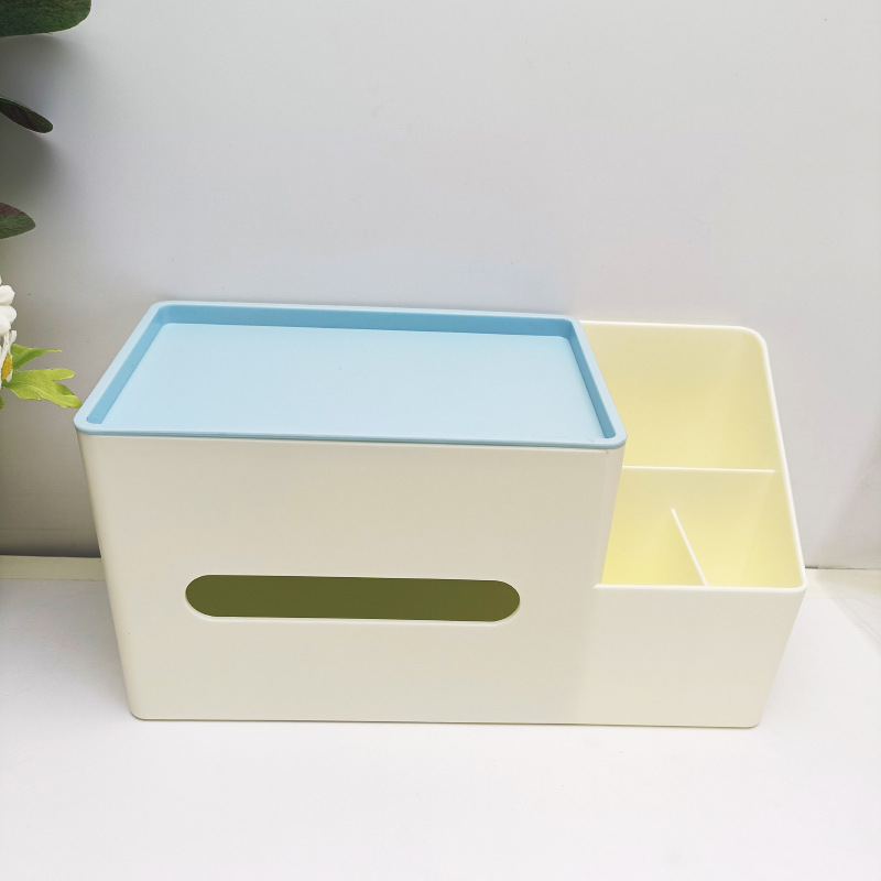 Creative Multi-Functional Desktop Storage Box Paper Extraction Box Children's Handmade DIY Main Stationery Storage Pen Holder Tissue Box