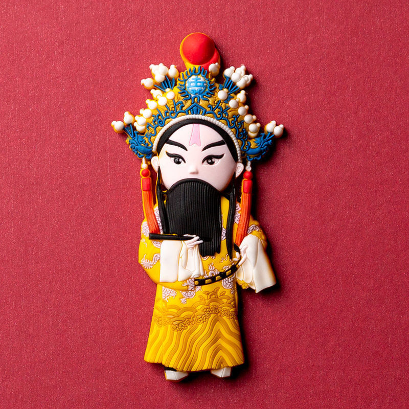 卡通京剧脸谱戏曲人物冰箱贴古风磁力贴家居装饰风礼品送老外