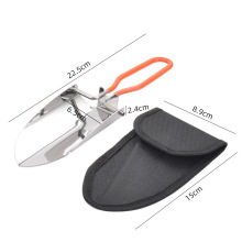 Mini Collapsible Folding Shovel with Storage Bag Stainless跨