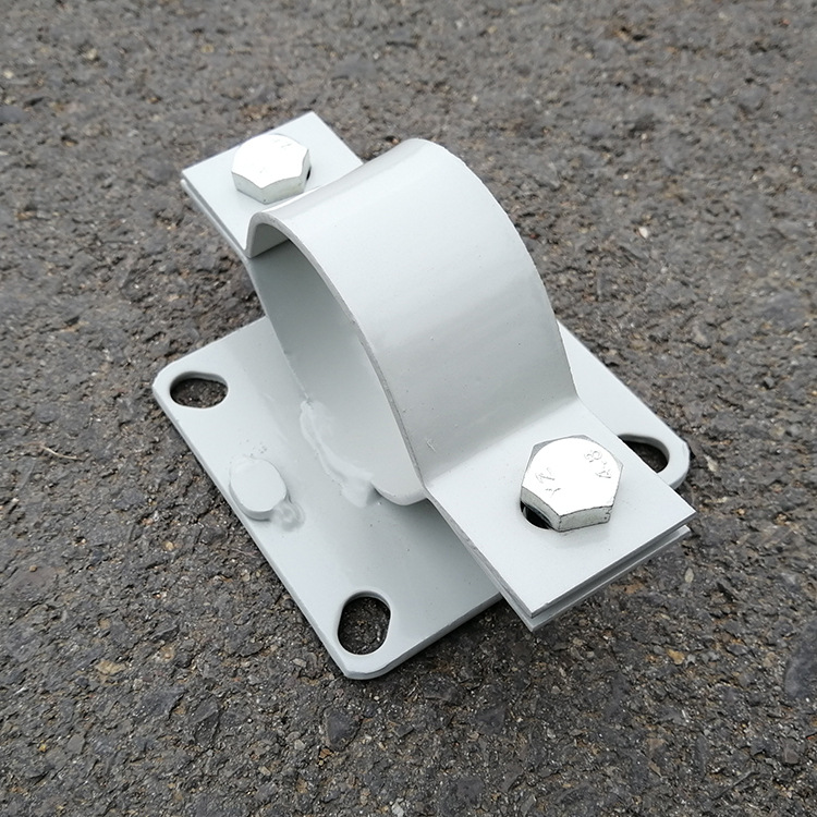 电线杆圆柱支架横臂监控摄像机立杆专用抱箍紧锁墙壁固定管卡子