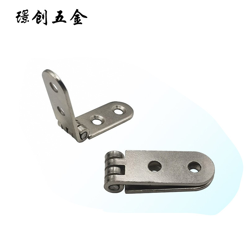 厂家批发餐桌桌子折叠铰链腰铰半圆翻板合页家具五金折叠桌配件