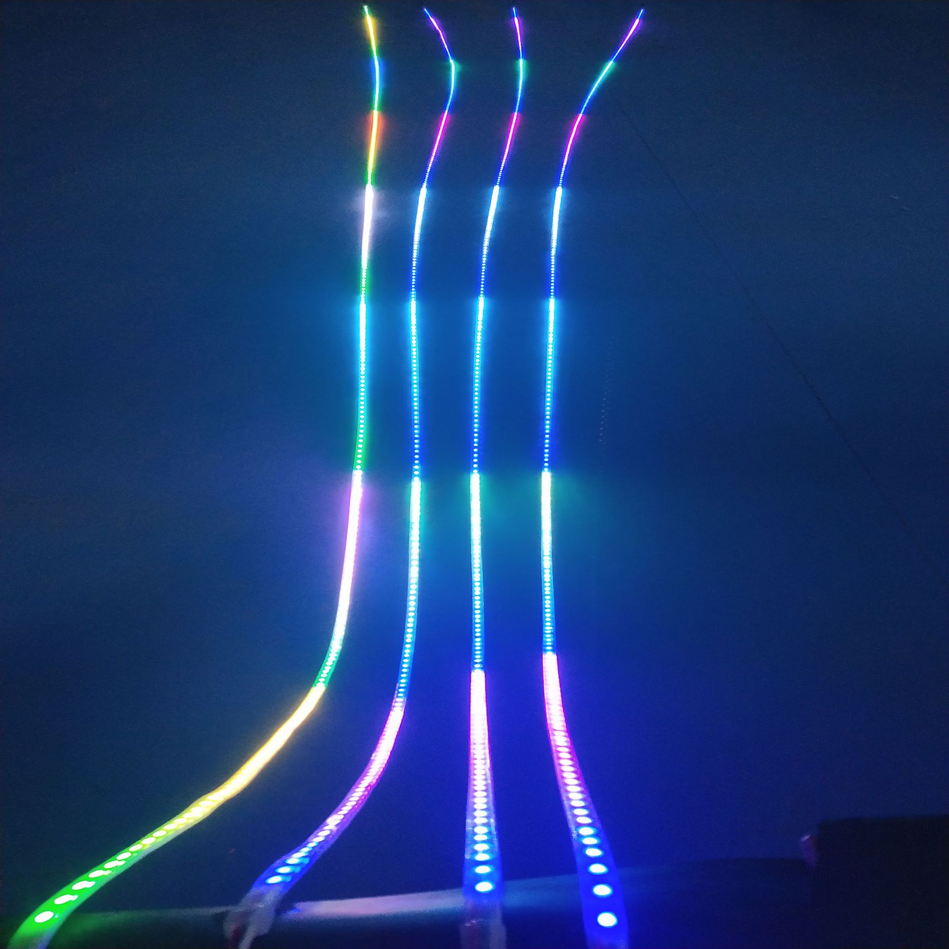 1903幻彩灯带条爆闪门头灯七彩氛围彩灯户外防水广告流水跑马灯带