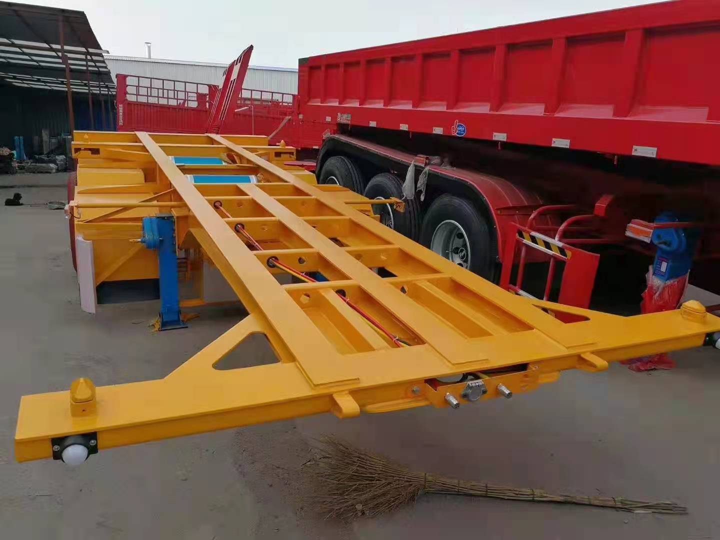 骨架侧翻自卸半挂车 轻型后翻自卸半挂车 集装箱运输骨架车批发