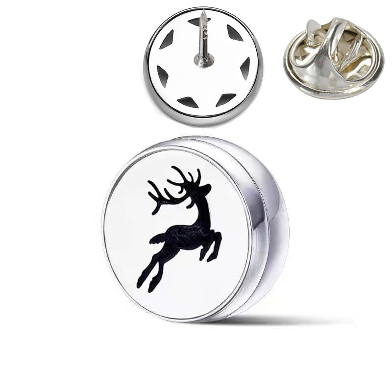 潮流时尚个性精油香薰蝴蝶扣胸针别针可刻字可穿戴多功能男女通用