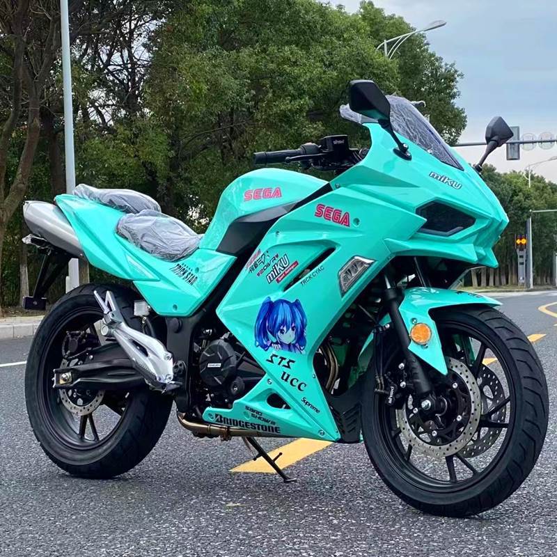 国产h2地平线摩托车机动车跑车公路趴赛汽油重机整车北京可上牌