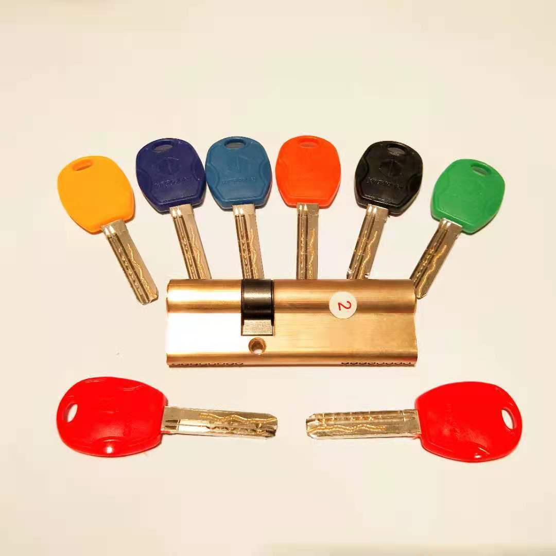 步阳防盗门锁芯一对一超b级锁芯七彩三锁舌 机械门铜锁防铜芯