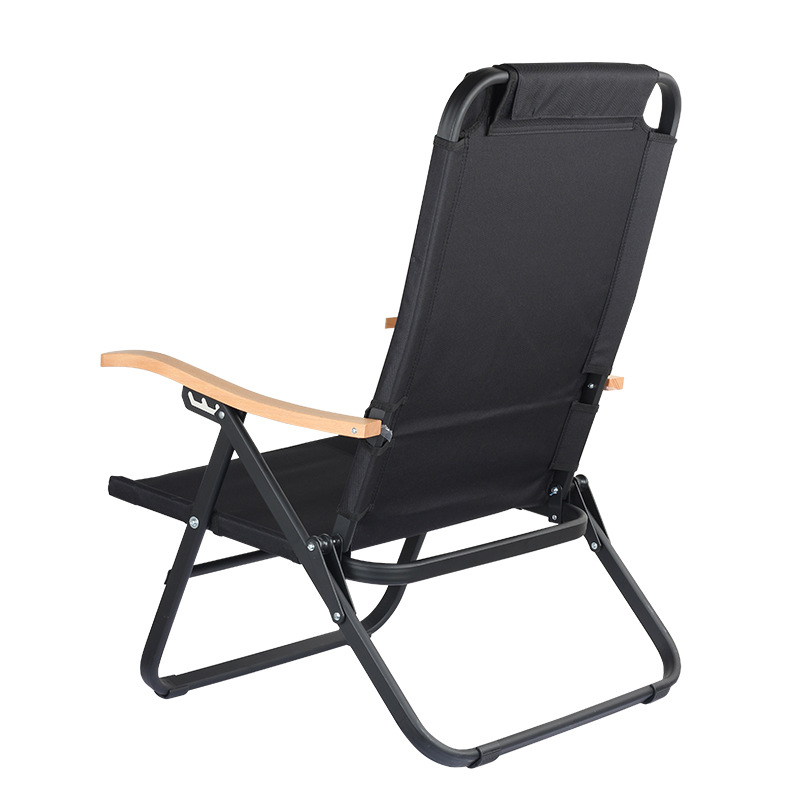 Outdoor Foldable and Portable Ultra-Light Recliner Camping Aluminum Alloy Leisure Fishing Beach Chair Three-Gear Adjustable Lifting Chair