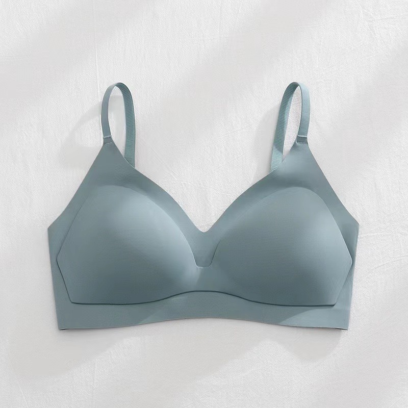 Japanese Seamless Underwear Fixed Cup Comfortable Air One-Piece Cup Underwear Simple Wireless Thin Bra One Piece