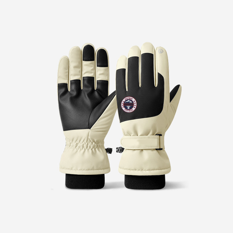 Factory Direct Sales Ski Gloves Autumn and Winter Warm Touch Screen Couple Models Autumn and Winter Outdoor Keep Warm Ski Gloves Wholesale