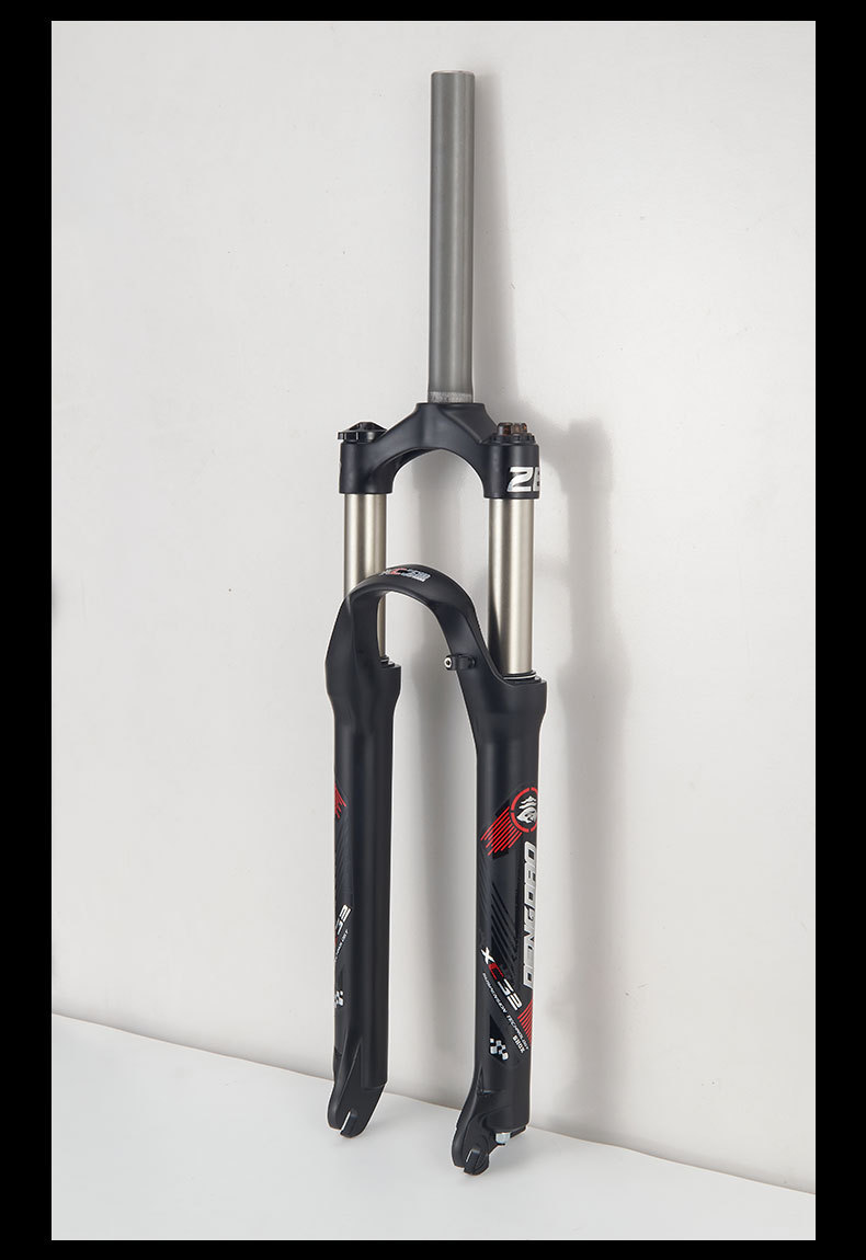 厂家直供山地自行车前叉24寸机械叉铝合金肩控避震前叉自行车配件