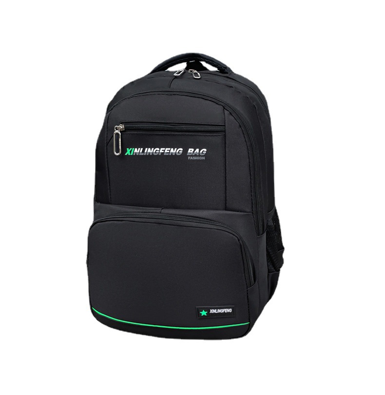 Men's Business Casual Backpack Computer Bag Schoolbag Cross-Border New Arrival Simple Backpack Large Capacity Outdoor Travel Bag