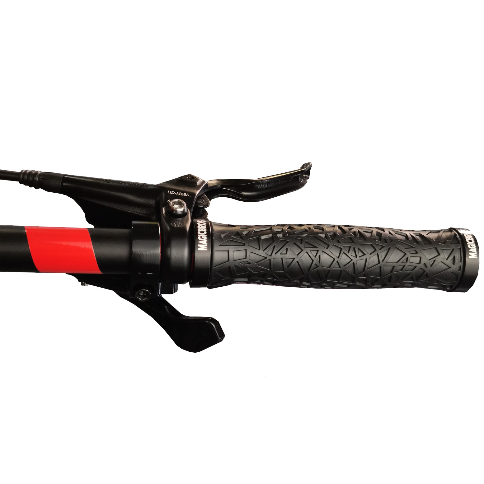 山地自行车防滑把套双边锁死橡胶握把单车把手把套骑行配件通用款