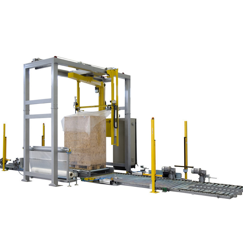 现货供应 立式托盘全自动缠绕膜打包包装机设备 电动压顶缠绕机