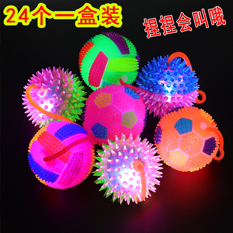 Luminous Bounce Ball Magic Wand Star Sky Ball New Exotic Toys Stall Hot Sale Square Night Market Popular Children's Toys