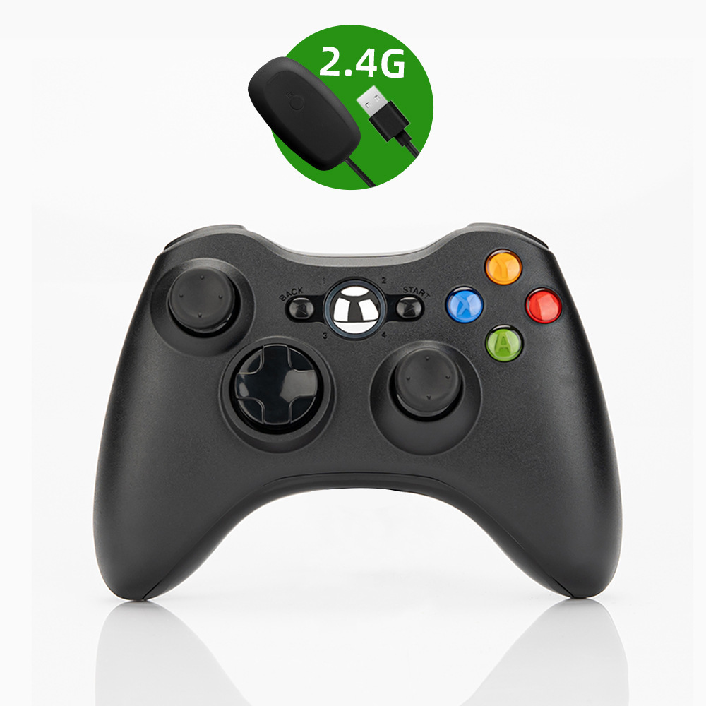 xbox360手柄2.4g接收器兼容pc通用安卓手机震动蓝牙无线游戏手柄
