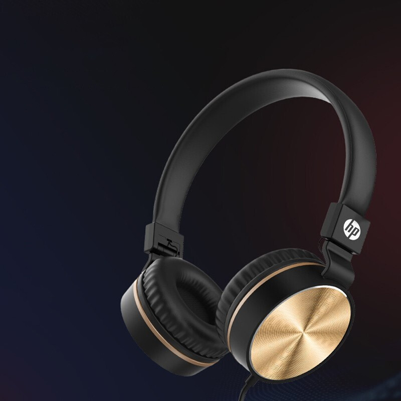 适用惠普多媒体耳机dhh-1206 头戴式耳麦 折叠