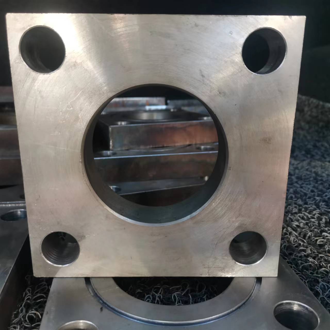 液压油管方型平焊碳钢法兰卸油阀法兰盘石油设备罐车配件用方法兰