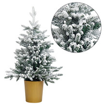 跨境新品圣诞节装饰品60厘米植绒桌面装饰圣诞树迷你圣诞树摆件