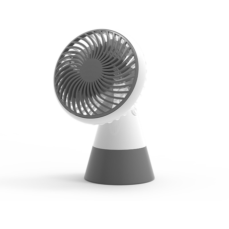 New Desktop Little Fan Mute Mini-Portable USB Charging Windmill Shaking Head Handheld Fan