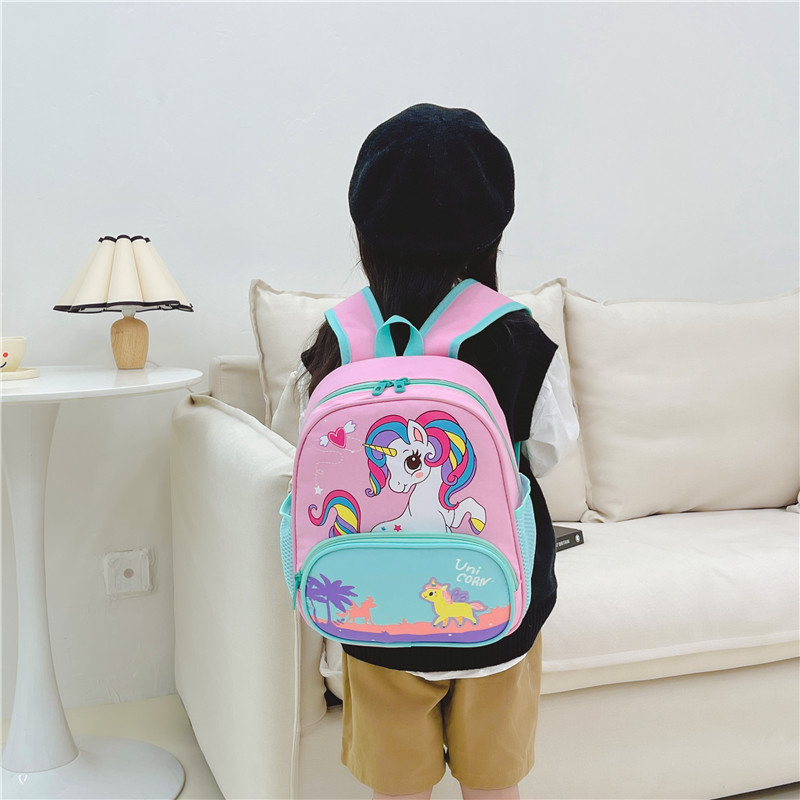 2023 New Kindergarten Backpack Wholesale Cartoon Cute Children Backpack Male and Female Baby Outdoor Travel Backpack