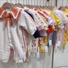 巴拉巴拉秋冬婴幼儿爬服连身衣厂家直供童装直播货源品牌折扣批发