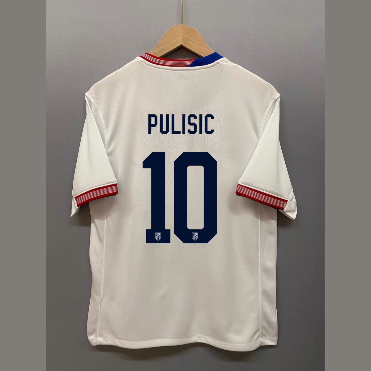 2024美洲杯美国队球衣国家队主客场普利西奇10运动训练足球服套装