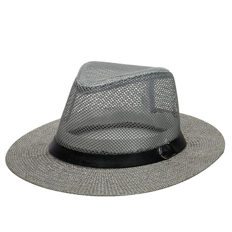 Summer Outdoor Cowboy Hat Leisure Climbing Fishing Hat Sun-Proof Sun Protection Hat Agricultural Hat Men's Fisherman Hat Generation Hair