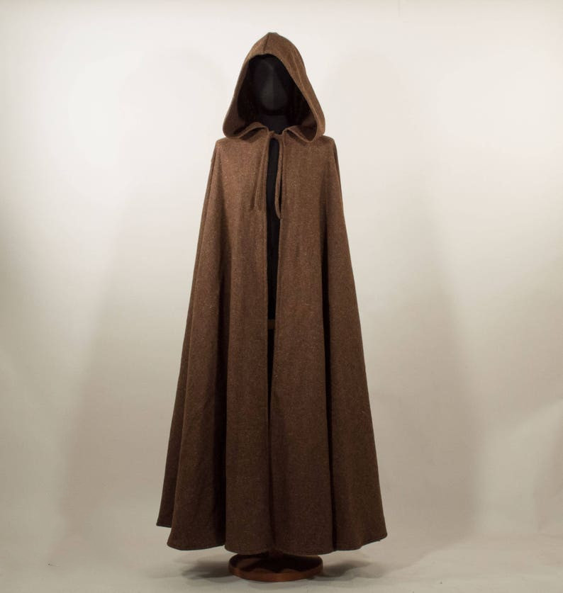 2022新款欧美影视摄影披风万圣节中世纪披风毛呢斗篷连帽系带服装