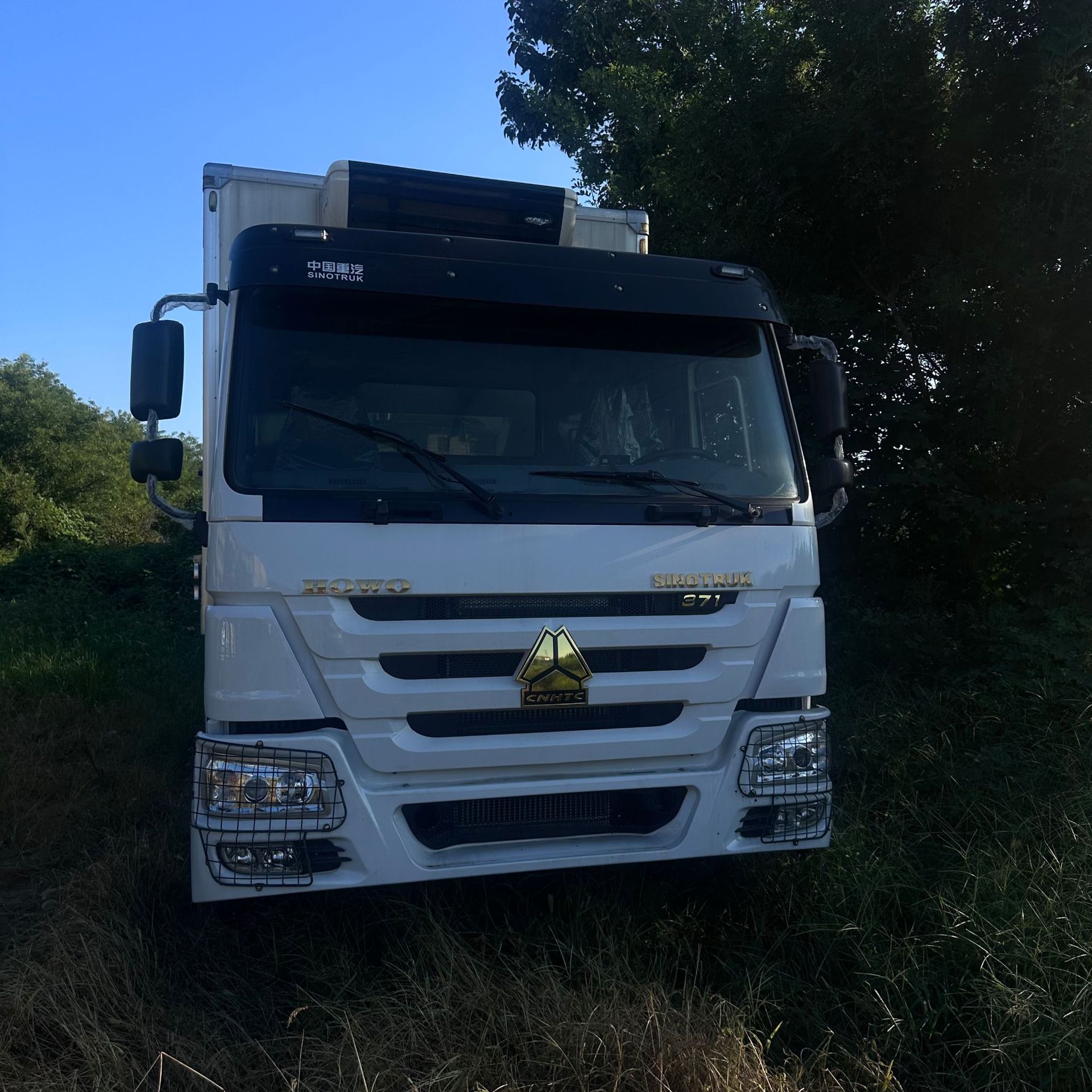 出口二手中国重汽 豪沃336hp 12轮重型冷藏车 冷冻货运卡车 厂家