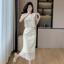 2024新中式国风高端刺绣女装两件套连衣裙高级感显瘦气质旗袍裙