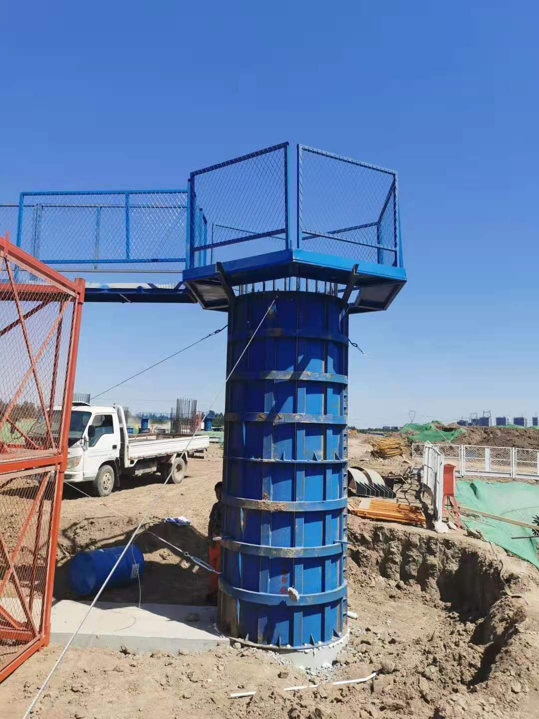 供应施工圆墩柱平台 高空作业平台 桥梁建设平台价格优