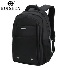 Boiseen新款男士双肩包商务防水电脑背包休闲大容量学生书包批发