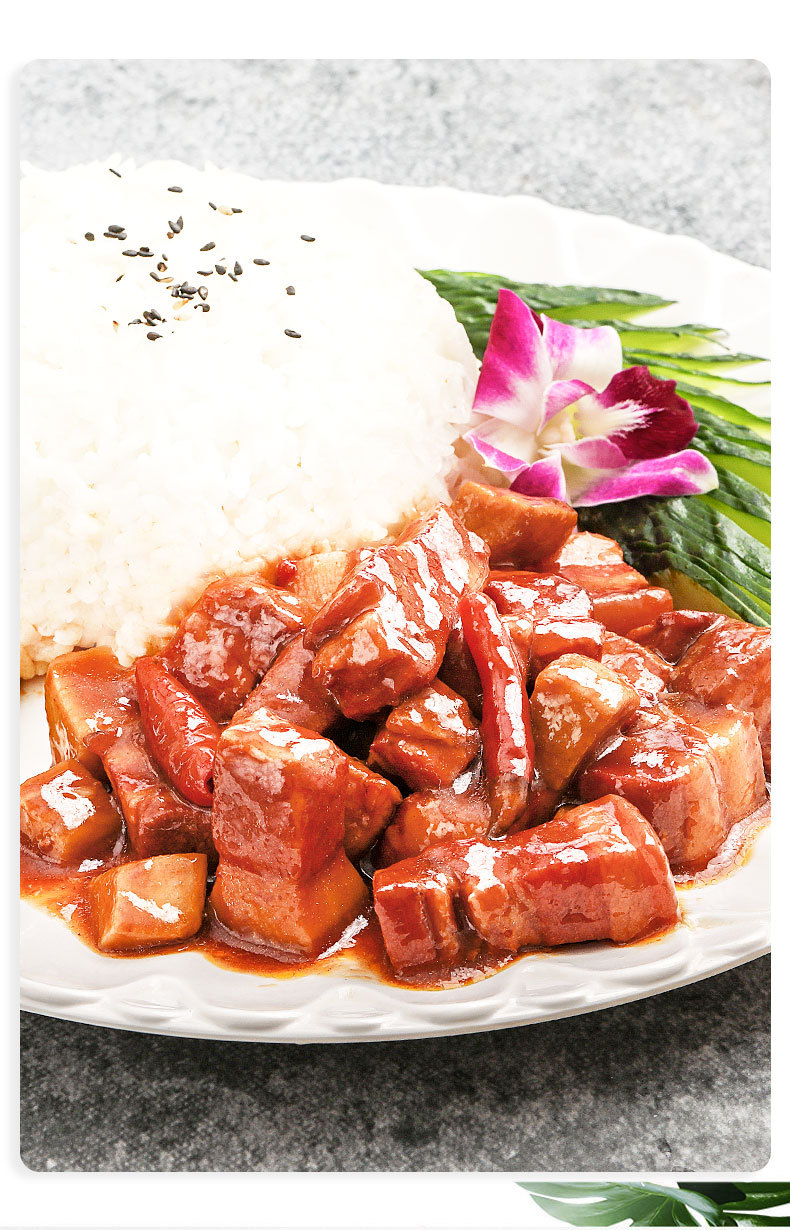 谷言盖浇饭料理包外卖速食毛氏红烧肉1号200g袋半成品菜快餐批发