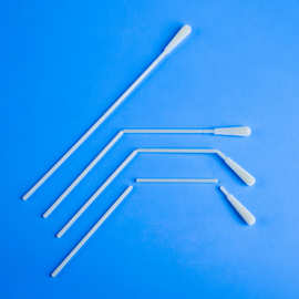 核酸检测咽取样棉签 一次性咽喉拭子咽喉采集棉签 植绒采样拭子