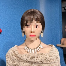 内衣模特道具橱窗硅胶模特耳环拍照双肩女士半身模型头