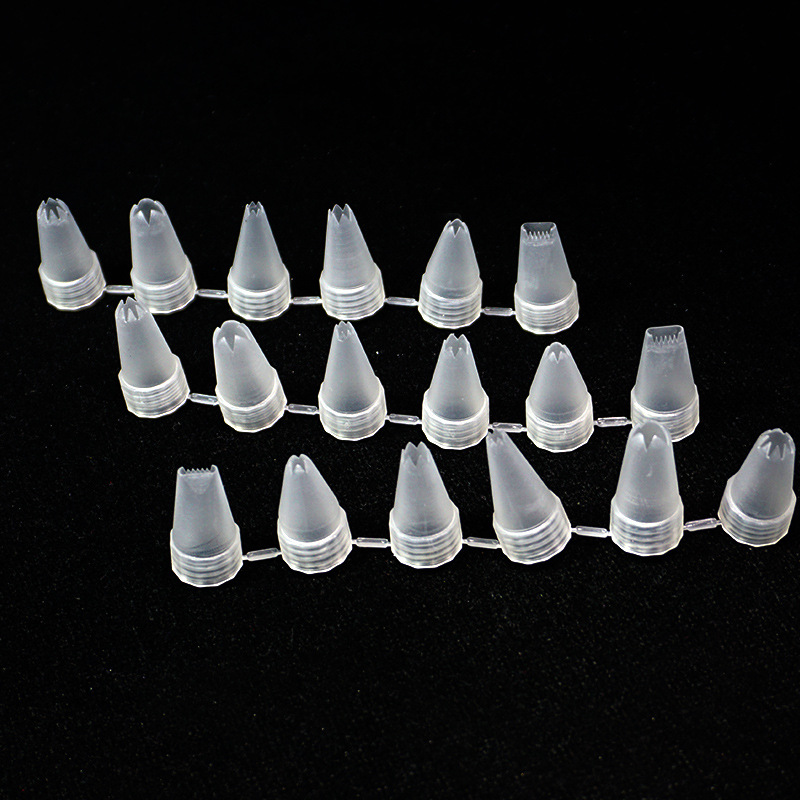 仿真奶油胶裱花嘴 塑料裱花嘴12款/套 diy奶油手机壳配件批发