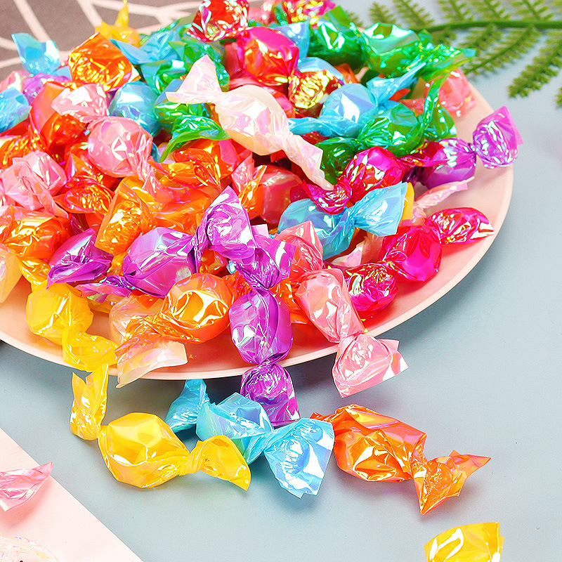 500克五彩千纸鹤糖陈皮话梅糖水果切片糖招待休闲零食小糖果批发