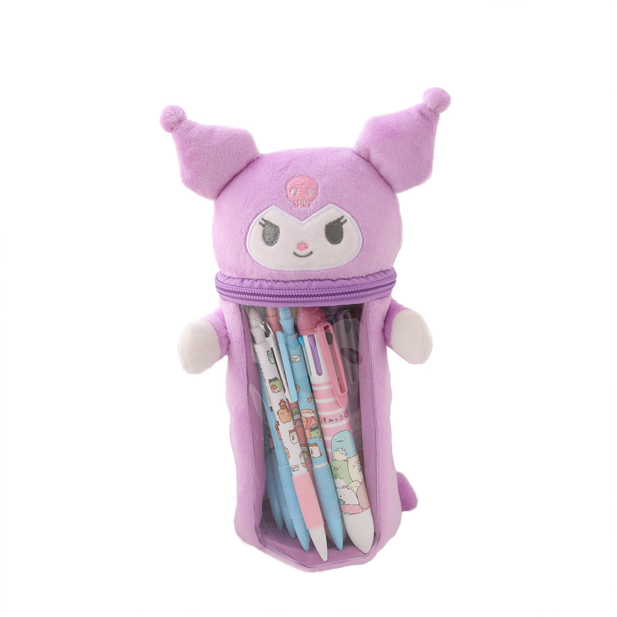 Japanese Cartoon Cute Star Delu Clow M Plush Pencil Bag Pen Holder Popular Girl Heart Transparent Storage Bag Gift