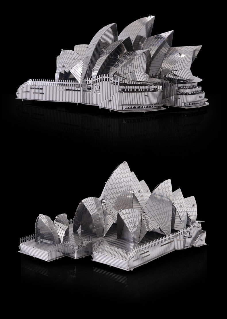 南源钢达iron star 3d金属模型diy 拼图b31143 悉尼歌剧院