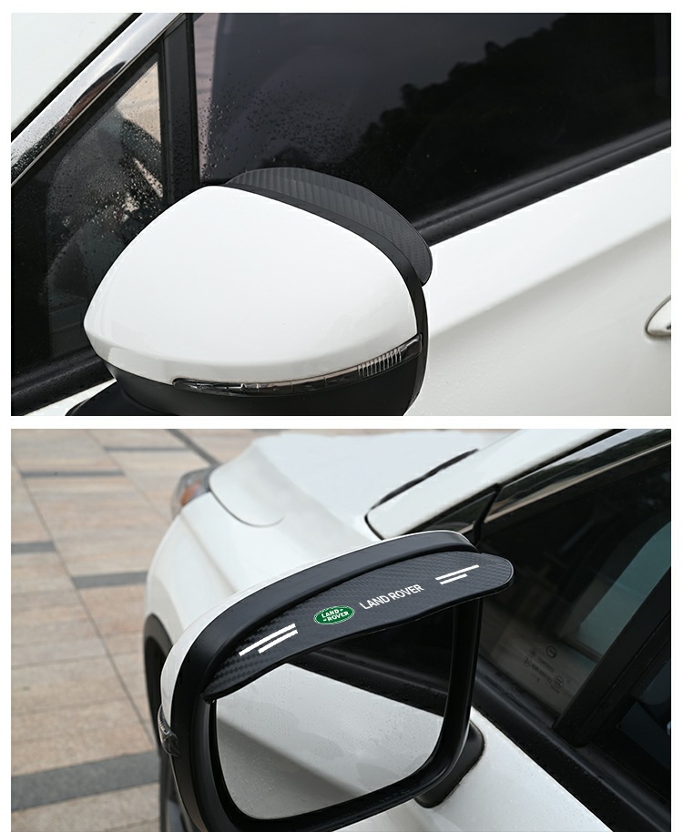 适用路虎发现运动版揽胜极光神行星脉后视镜雨眉挡雨板倒车镜防雨