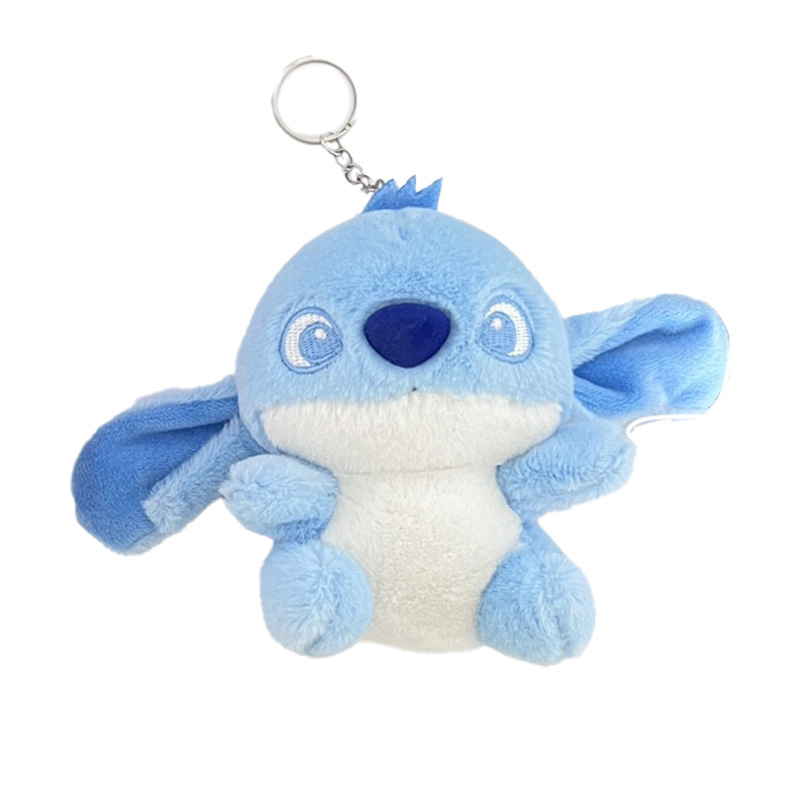 Stitch Doll Wholesale Crane Machine Gift Plush Key Chain Cartoon Bag Pendant Couple Doll Hanging Ornament