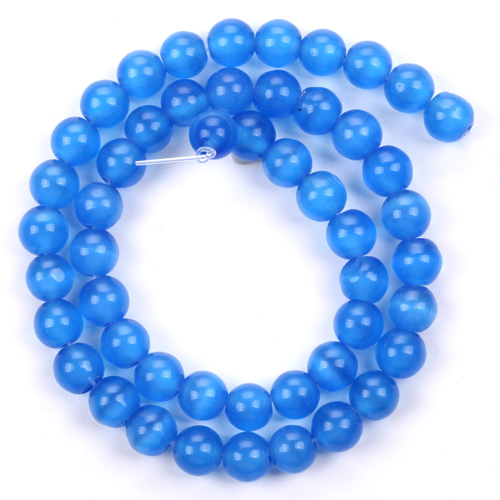 s0391 墨水蓝猫眼 8mm