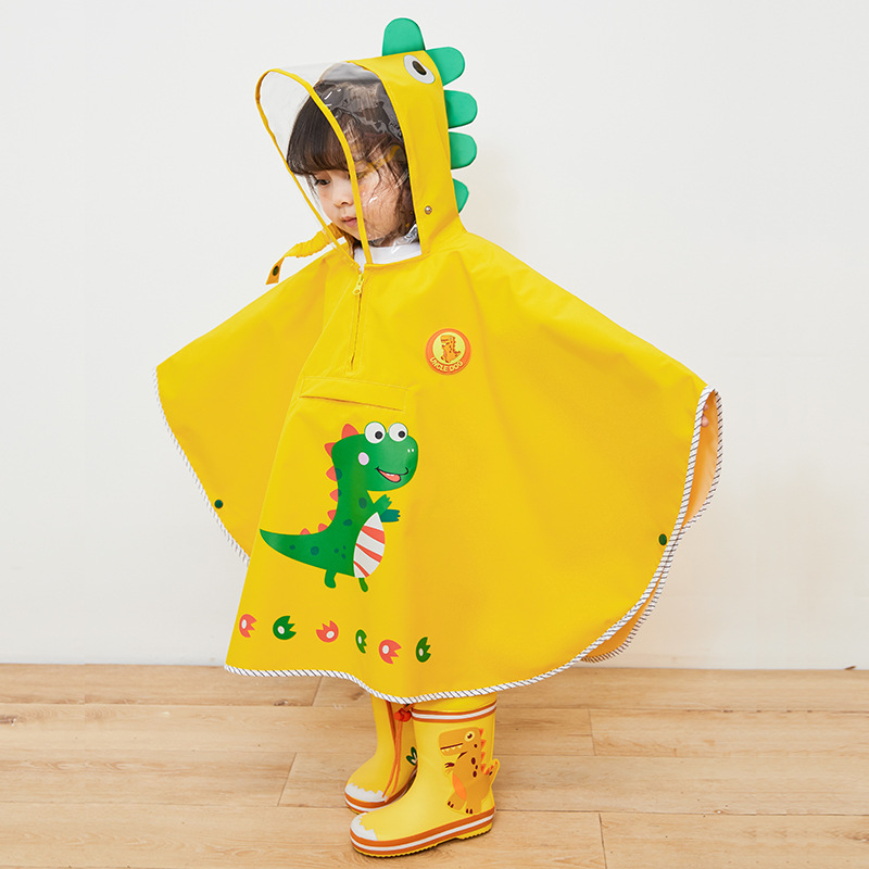 Cape Dinosaur Children Raincoat Boys Girl Child Boys Kindergarten School Clothes Elementary School Baby Poncho