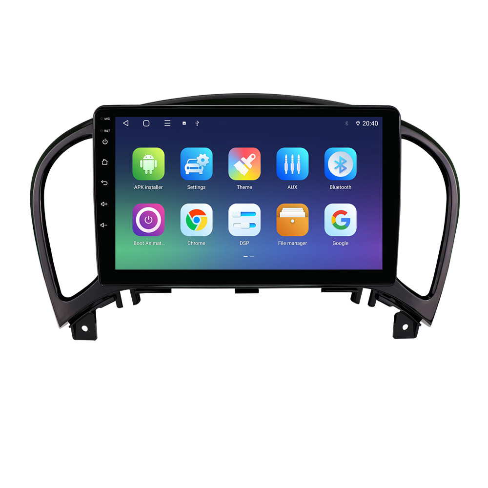 9寸适用日产juke 10-14款车机改装安卓车载导航蓝牙