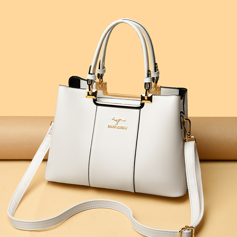 袋鼠正品新款女士包包气质百搭通勤手提托特包大容量潮流妈妈包